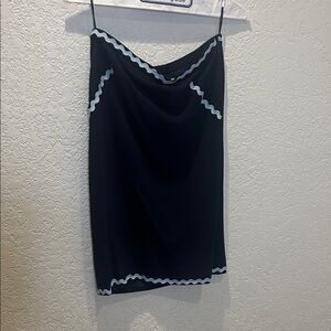 Vintage Moschino Black Skirt and Jacket with trim